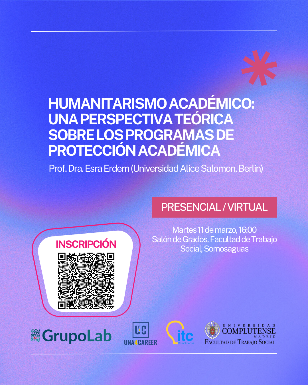 Ponencia - Humanitarismo académico. Esra Erdem (Prof. Dra. Universidad Alice Salomon, Berlín)